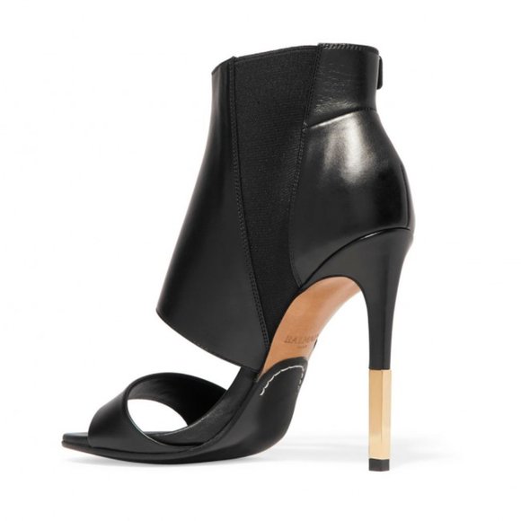 BALMAIN Alienor 100mm Buckle Sandals, Black - Picture 4 of 7